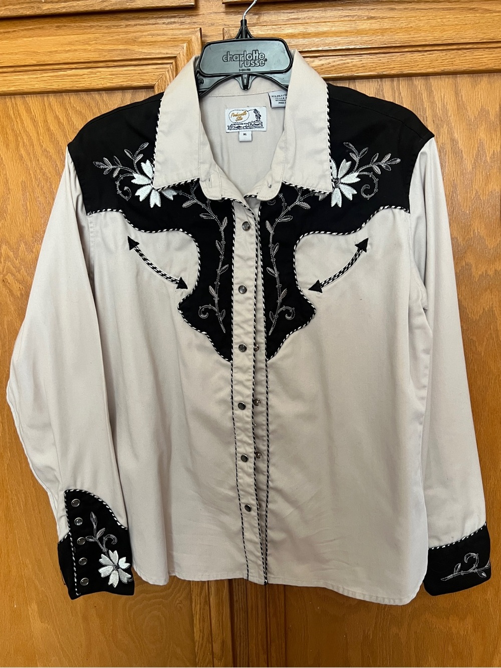 vintage Panhandle Slim women's embroidered western shirt